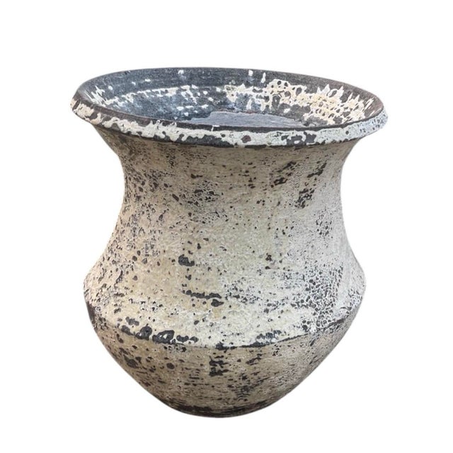 Crafted with a striking, tactile presence, this large resin planter masterfully replicates the dramatic texture and...
