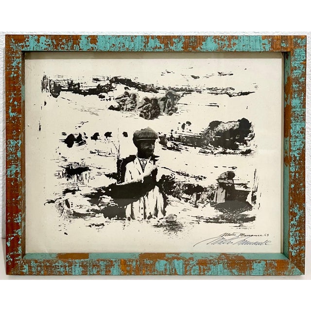 1963 Mixed Media by Mateo Manaure (Venezuelan, 1926-2018) Frame: 12.25" X 15.25" Image: 11" X 13.75" Hand signed Thought...