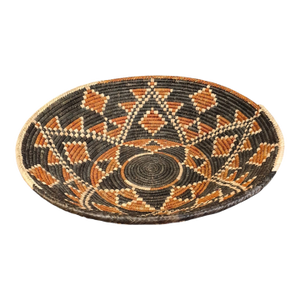 Vintage Tribal African Zulu Hand Weaved Basket