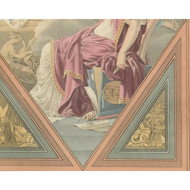 19th Century Maaskamp, The Art of Drawing Presenting Her Work to Mercury, 1811, Engraving For Sale - Image 5 of 9
