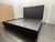 Rh Bezier Panel Bed — King Black Oak | Bronze Accents | 56" Headboard For Sale - Image 9 of 18