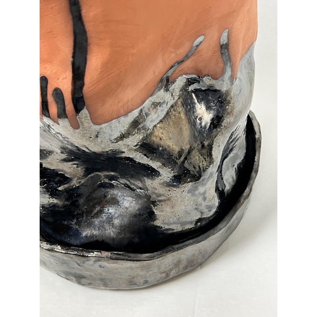 Terra and Metal Collection Planter 04 by Anna Demidova For Sale - Image 4 of 8