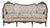 Antique Victorian Walnut Serpentine Cream Floral Upholstered Sofa For Sale
