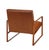 Metal Hemingway Accent Chair, Saddle Leather For Sale - Image 7 of 9