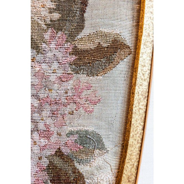 Framed French Silk Aubusson Tapestries with Floral Decor, Sold Individually For Sale In Atlanta - Image 6 of 9