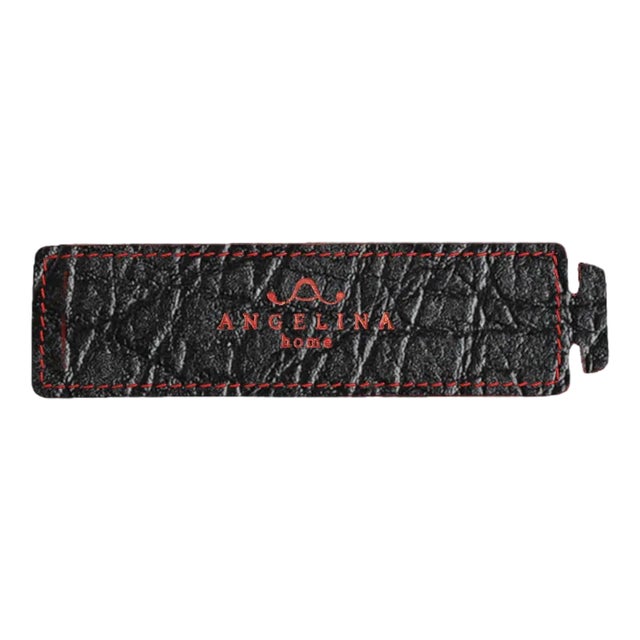 Mozambique Black Circle Tablemat from Angelina Home, Set of 4 For Sale