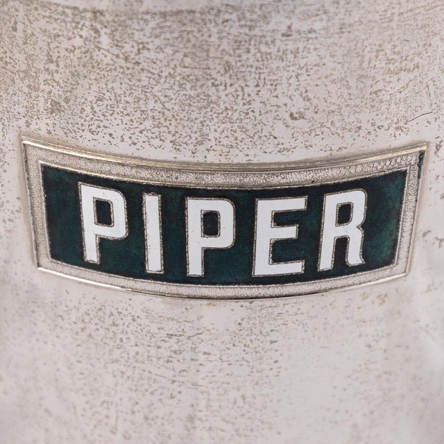 Vintage French Silver Plated Piper-Heidsieck Reims Champagne Cooler, 1930 For Sale - Image 7 of 13