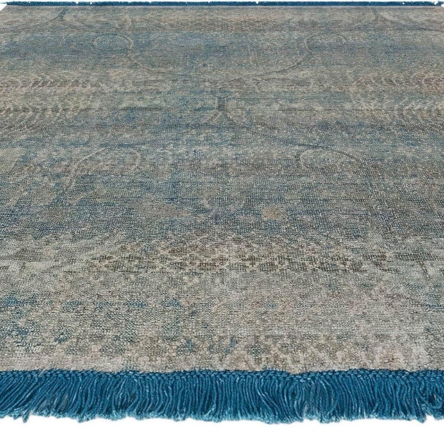 Custom Traditional Hand Knotted Silk and Wool Rug by Doris Leslie Blau For Sale In New York - Image 6 of 7