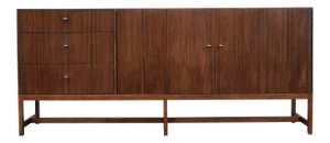 Mid Century Modern Kip Stewart Walnut Credenza for Directional