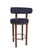 Collector Modern Moca Bar Chair in Baldac Blue Fabric and Smoked Oak by Studio Rig For Sale - Image 4 of 6