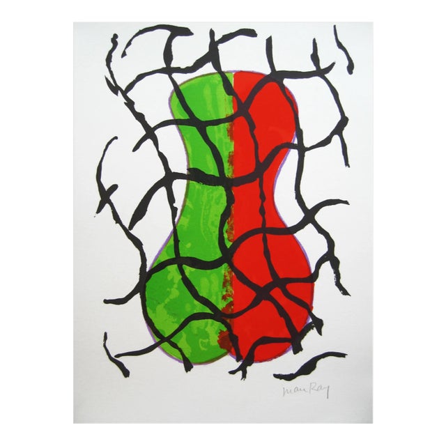 Man Ray Subversion Hand Signed Original Lithograph 1972 For Sale