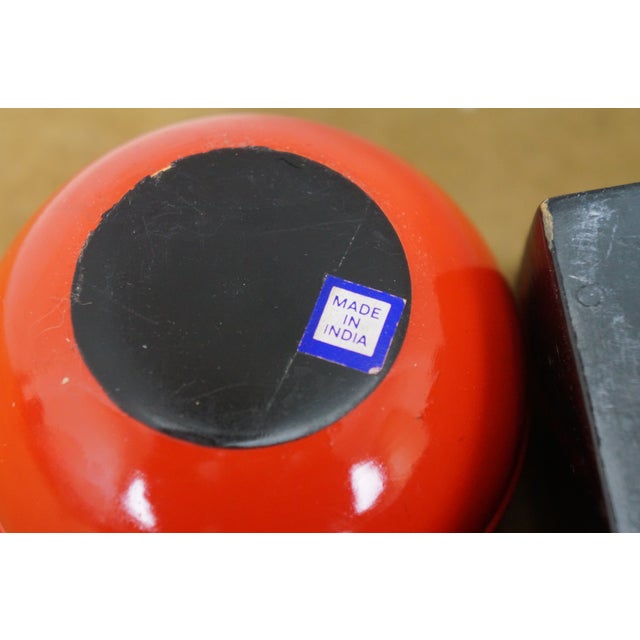 Paper Mid 20th Century Set of 14, Lacquered Paper Mache Trinket Boxes For Sale - Image 7 of 18