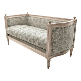 Petite Louis XVI Style Loveseat, France C 1920s For Sale