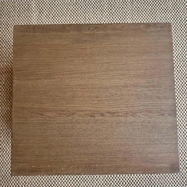 Brown White Oak Nightstand With Single Soft Close Drawer For Sale - Image 8 of 10