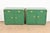 Mid-Century Modern Thomasville Mid-Century Hollywood Regency Campaign Green Lacquered Bar Cabinets, Newly Refinished For Sale - Image 3 of 13