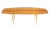 Tan Mid-Century Modern Boat Shape Walnut-Top Coffee Table For Sale - Image 8 of 8