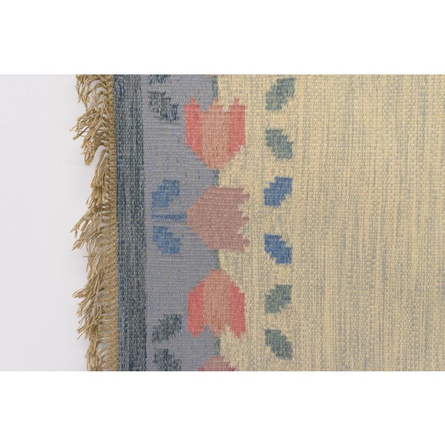 Mid-Century Modern Mid-Century Swedish Kilim Rug by Anne Marie Boberg, 1960s For Sale - Image 3 of 5