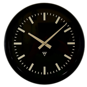 Industrial Bakelite Factory Wall Clock from Pragotron, 1970s
