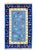 Folk Art Mid-20th Century Romanian Oltenian Folk Art Floral Wool Kilim Rug in Blue and Navy For Sale - Image 3 of 9