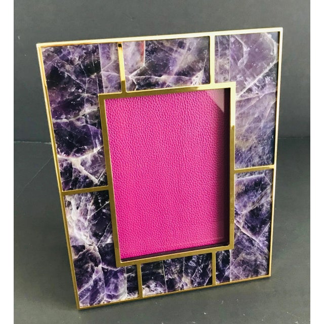 Modern Amethyst Photo Frame by Fabio Ltd For Sale - Image 3 of 7