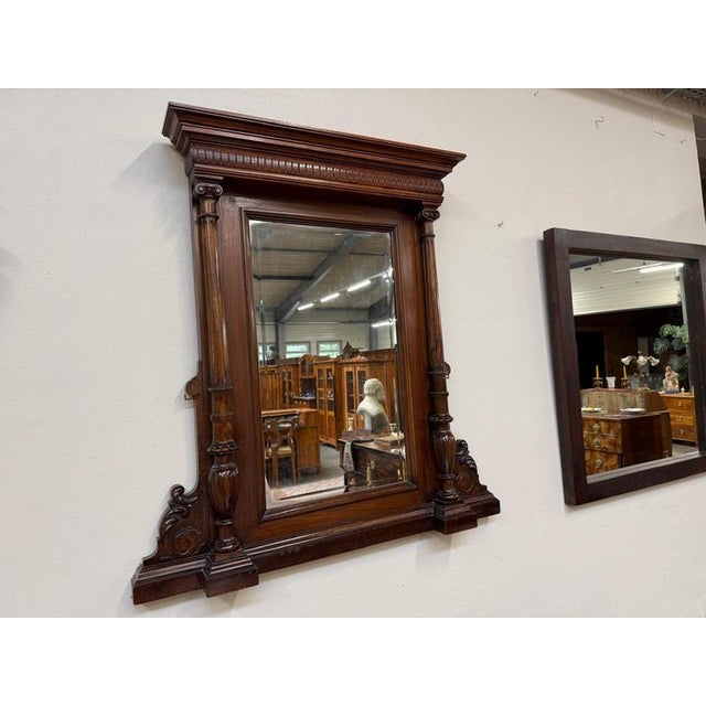 Antique Gründerzeit Decorative Mirror For Sale - Image 5 of 10