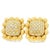 Pair of Primoro Italian 18k Gold Pavé Diamond Earrings, 1980s For Sale - Image 12 of 17