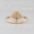 0.59ctw Diamond Cluster Ring 18k Yellow Gold Size 8 Coa Engagement For Sale - Image 9 of 9