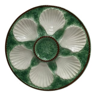 Vintage French Oyster Plate For Sale