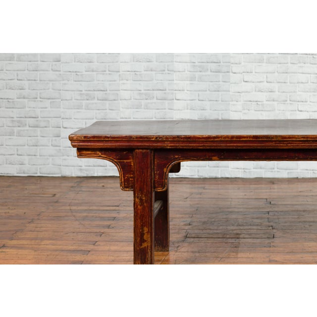 Chinese 19th Century Qing Dynasty Coffee Table with Distressed Patina For Sale - Image 9 of 13