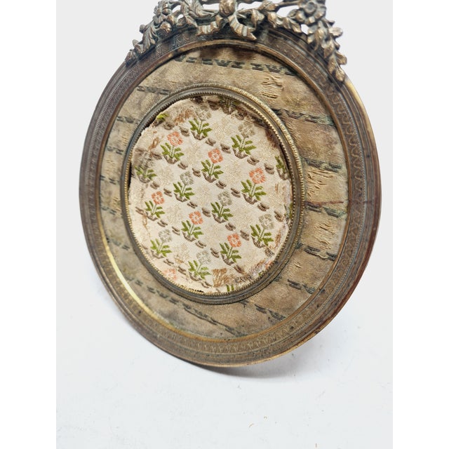 Bronze and Glass Rococo Frame, France, 1890s For Sale - Image 9 of 10