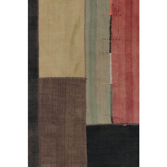 Vintage Turkish Patchwork Rug in Bold Colorful Geometric Design - Rug & Kilim For Sale In New York - Image 6 of 10