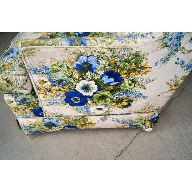 1960’s Mid-Century Modern Floral Lounge Chairs by Ethan Allen - A Pair For Sale - Image 11 of 12