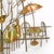 Enesco, Apparence Vintage Mid Century Enesco 3d Metal Wall Art Outdoor Cafe 1974 For Sale - Image 4 of 6