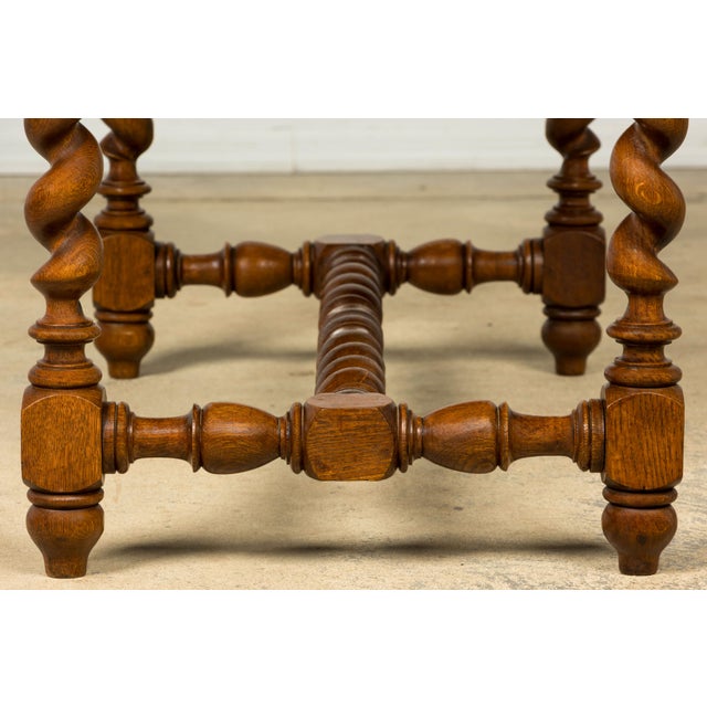 Late 19th Century French Henry II Carved Oak Writing Desk For Sale - Image 13 of 18