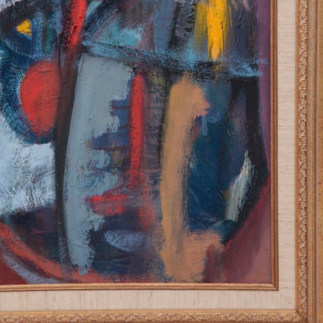 Vibrant Abstract Oil Painting on Canvas, Signed A. Feld, 2011 - Framed For Sale - Image 9 of 11