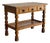 In Style of Henning Kjærnulf Oak Hallway Table With 3 Drawers and Shelf Denmark Mid-Century Modern 1960s For Sale