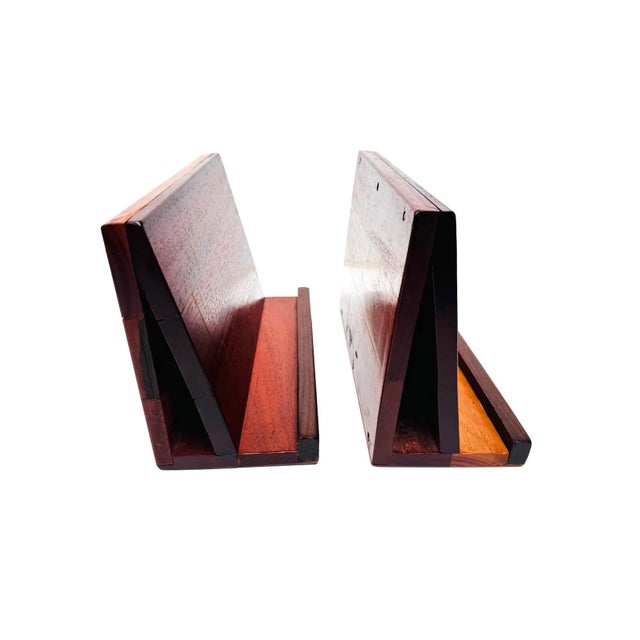 Mid 20th Century Pair of Handmade Mid Century Wooden Display Easels / Display Stands For Sale - Image 5 of 14