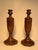 A Pair of English Traditional Empire Solid Oak Wood Candlesticks For Sale In Houston - Image 6 of 12