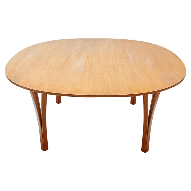 Ellipse Coffee Table attributed to Piet Hein & Bruno Mathsson for Fritz Hansen, 1990 For Sale