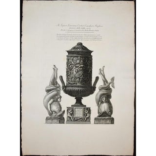 Giovanni Battista Piranesi, Two Cinerary Urns, Late 18th Century, Etching For Sale