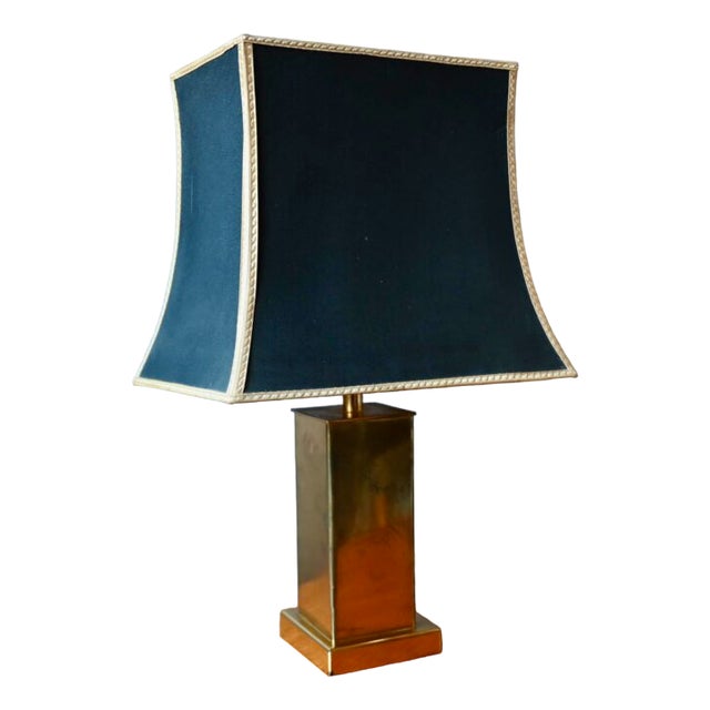 Large Regency Brass Table Lamp, 1960s For Sale