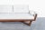 Off-white Mid-Century Modern Walnut Gondola Sofa by Adrian Pearsall for Craft Associates For Sale - Image 8 of 12