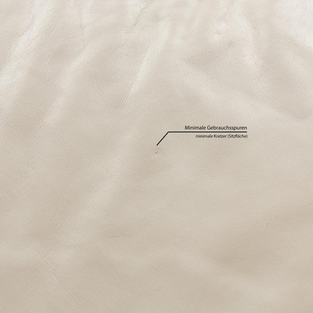 Leather Sofa Set in White Cream from Koinor Volare, Set of 2 For Sale - Image 9 of 14