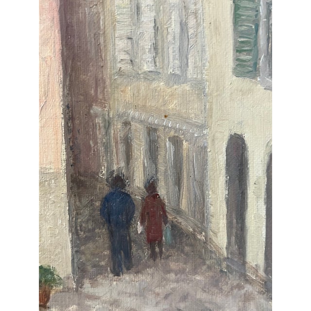 1980s Piran Slovenia Cityscape Painting by Ella Nilsson, C. 1988 For Sale - Image 5 of 13
