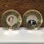 Here are a pair of brass crown filigree commemorative coronation wall decorations. The crown surround the outside of the...
