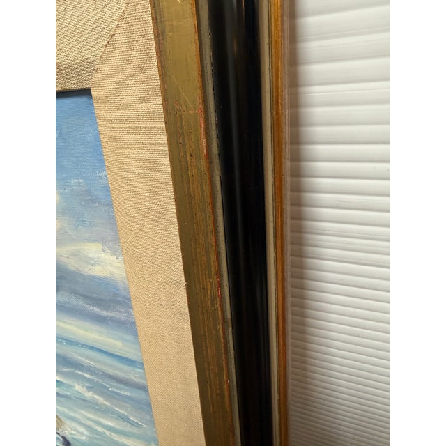 Paint Marian Carter Seascape Original Painting, Signed For Sale - Image 7 of 12