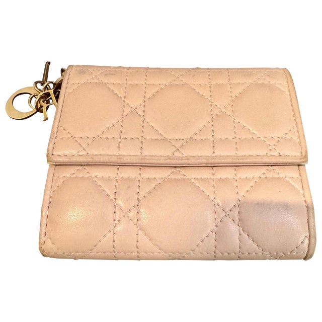 Christian Dior lady Dior Mini wallet, Cream / Beige For Sale - Image 15 of 18
