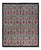 Suzani Collection Hand-Knotted Area Rug - Black Collection 7' 10" x 8' 5" For Sale