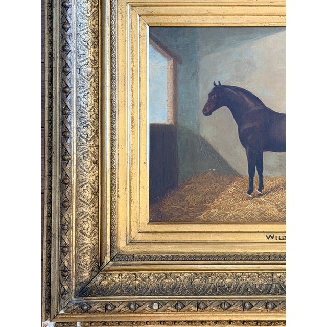 19th Century Equestrian Oil Painting of “Wildfire” For Sale - Image 6 of 7