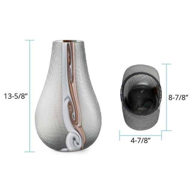 Smooth Vibe Glass Vase- Tall For Sale - Image 10 of 11
